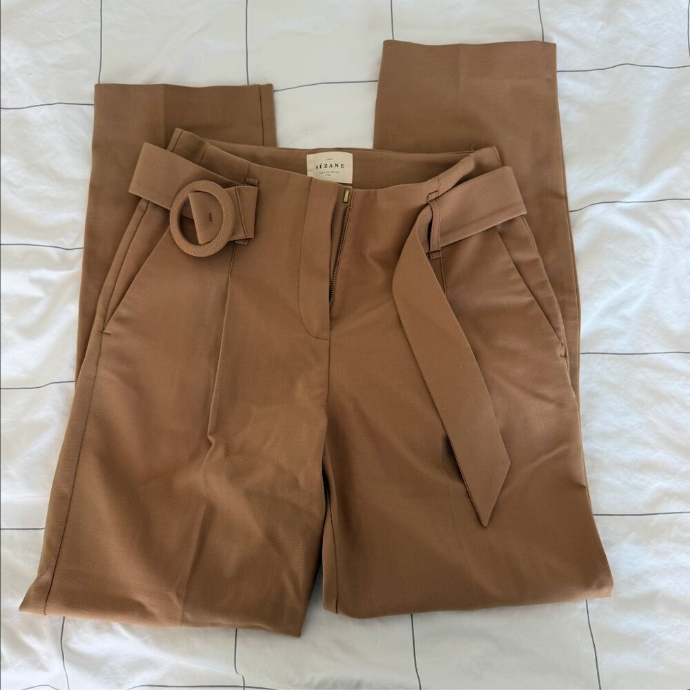 Sezanne Lorenzo Trouser in Camel - Picture 4 of 5
